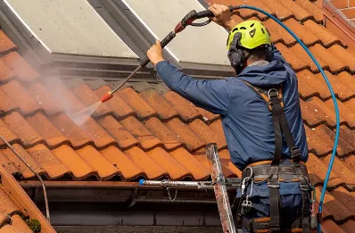 Démoussage et hydrofuge de toiture à Calenzana